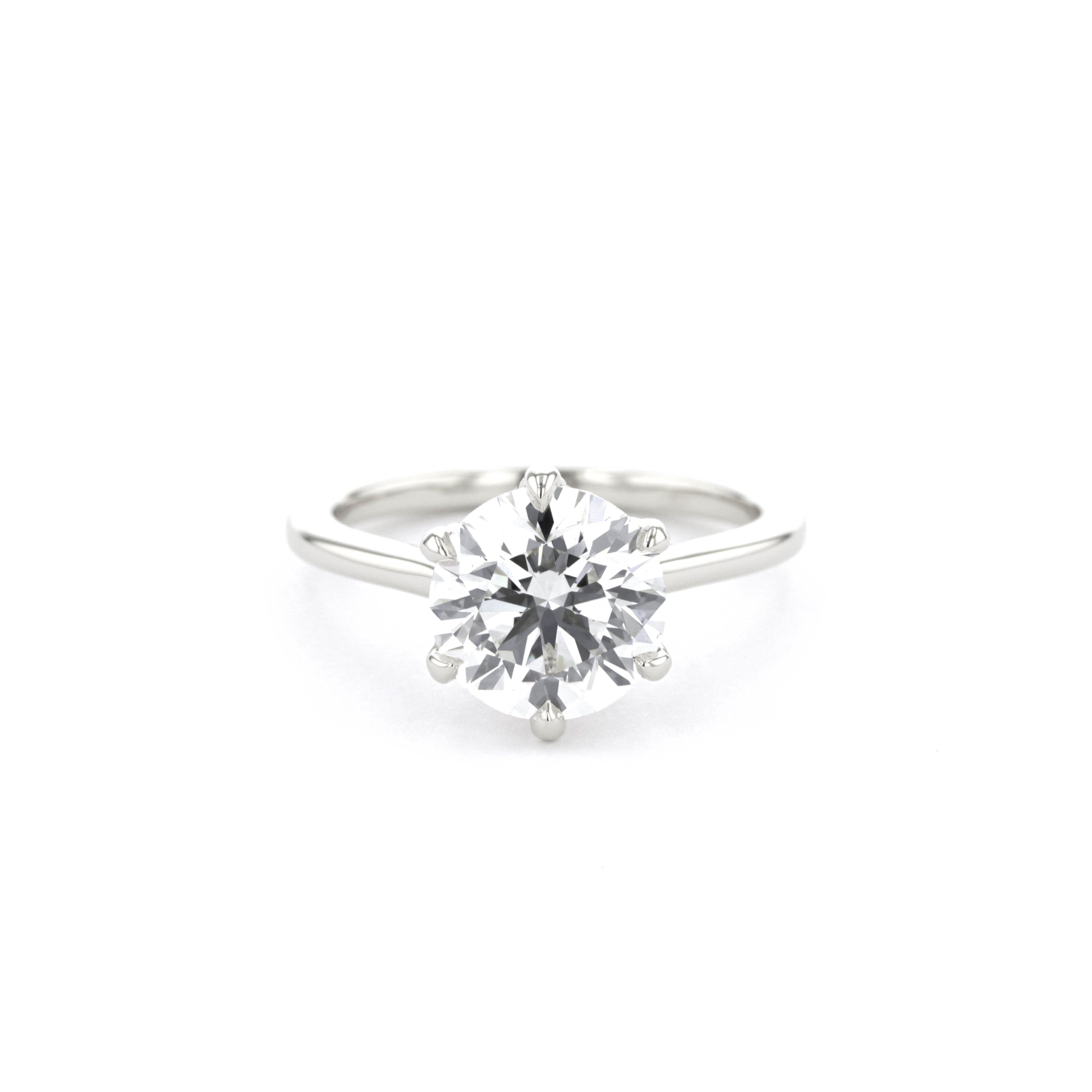 Isabela Round High Polish Engagement Rings Princess Bride Diamonds