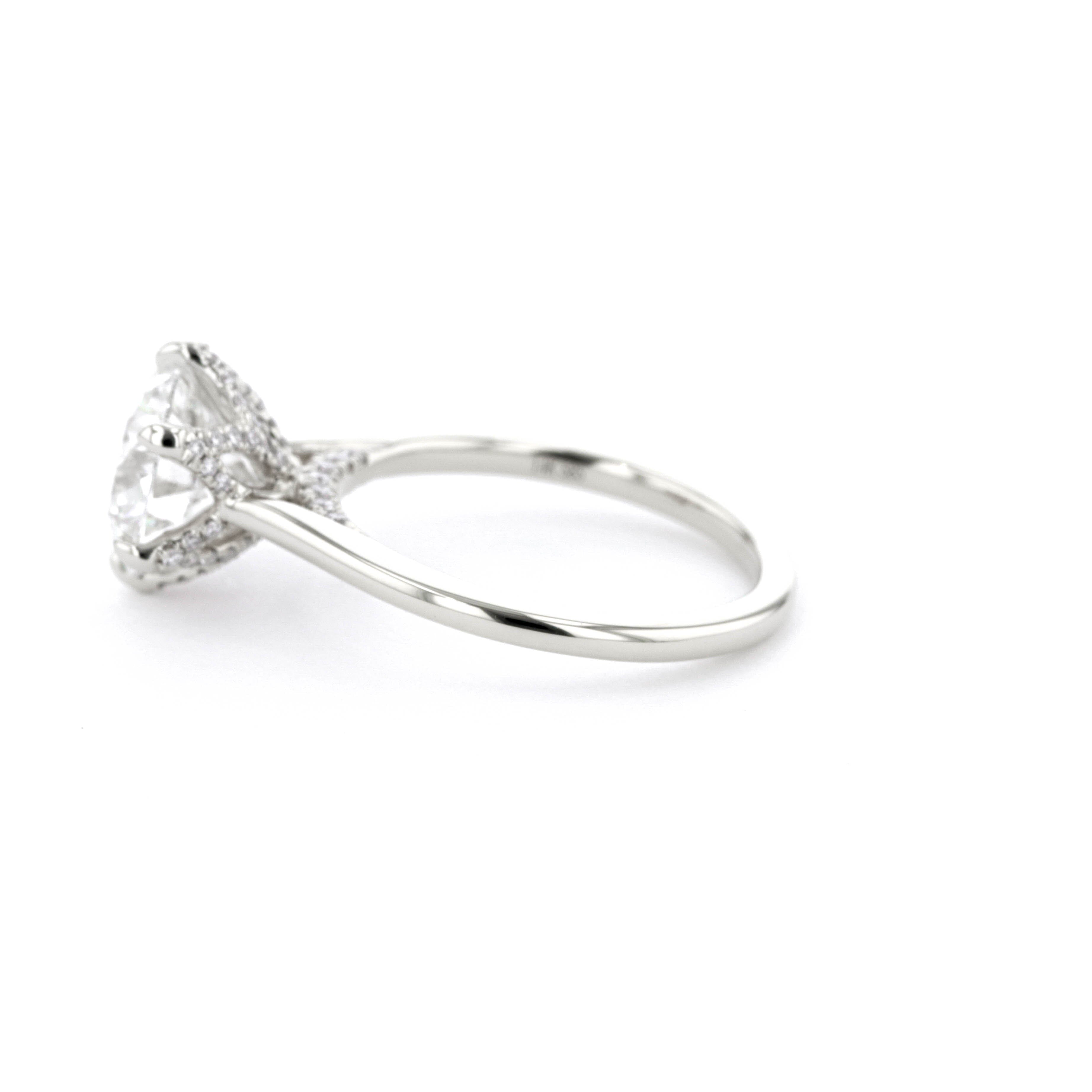 Isabela Round High Polish Engagement Rings Princess Bride Diamonds