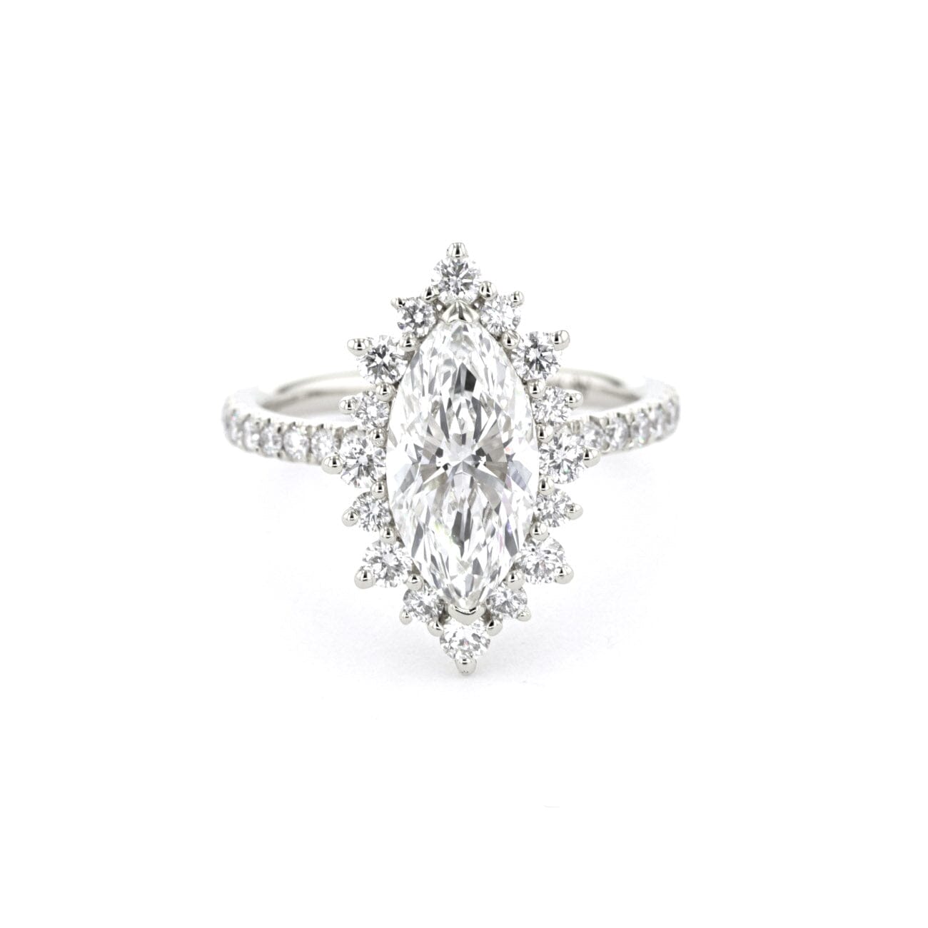 Kaia Marquise Pavé Engagement Rings Princess Bride Diamonds