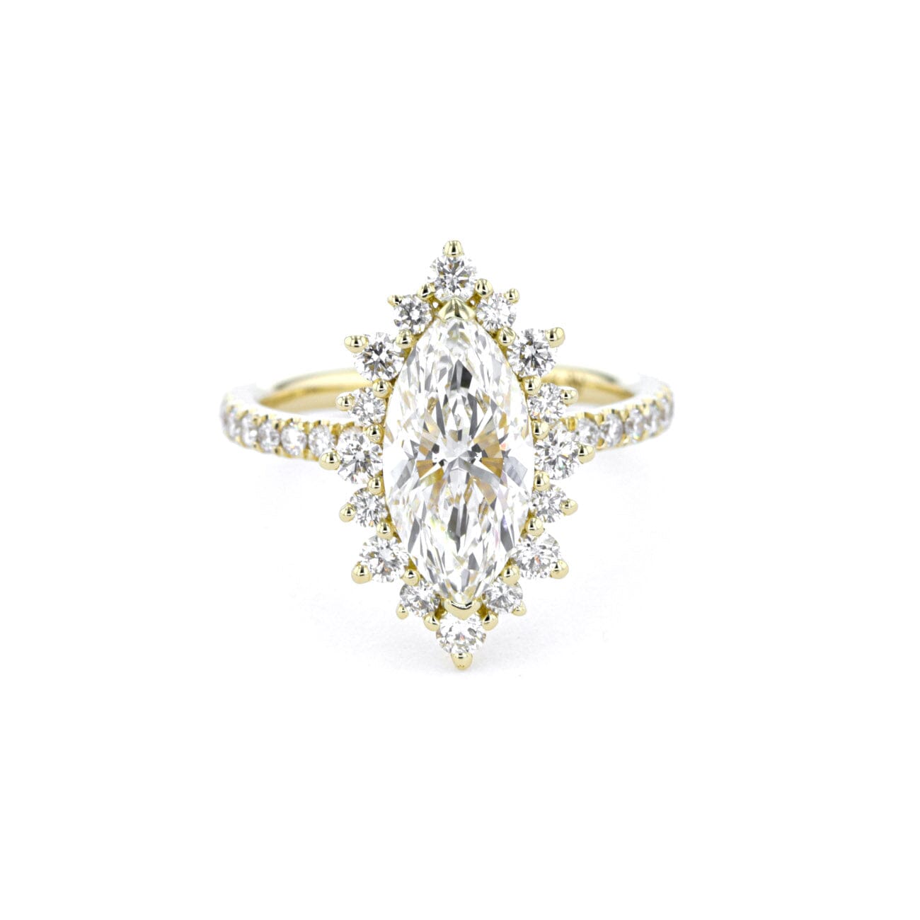 Kaia Marquise Pavé Engagement Rings Princess Bride Diamonds