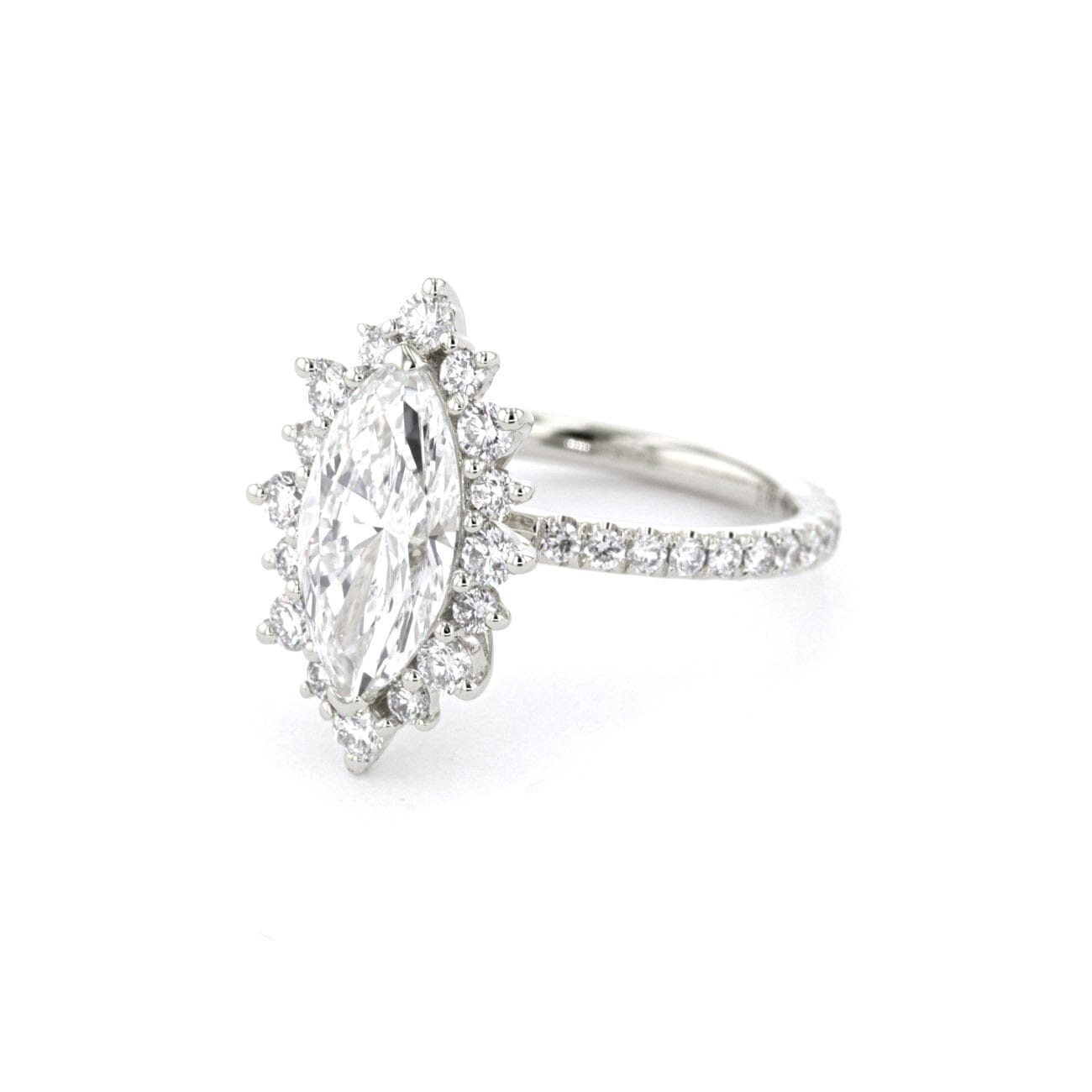 Kaia Marquise Pavé Engagement Rings Princess Bride Diamonds