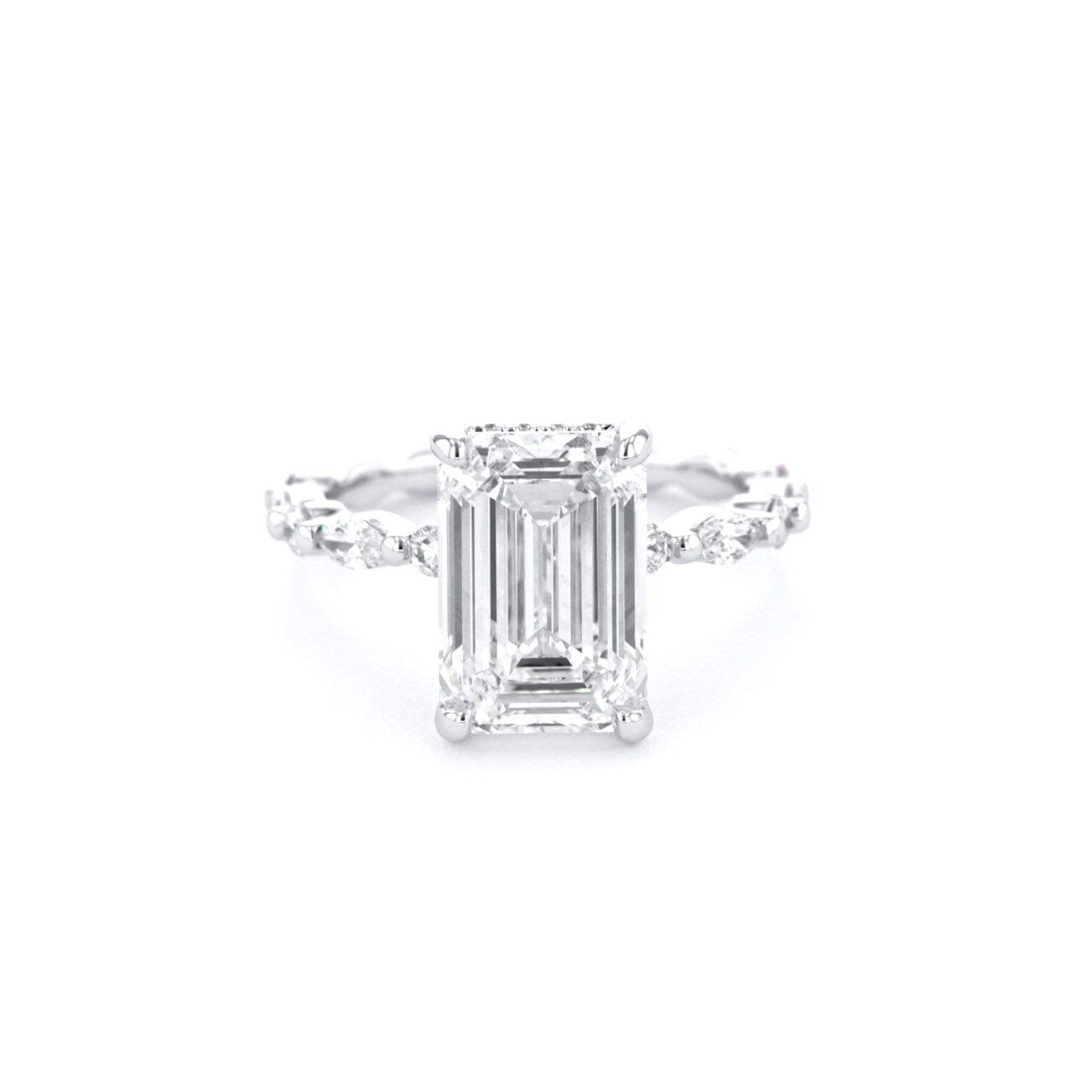 Kelsey Emerald Engagement Rings Princess Bride Diamonds