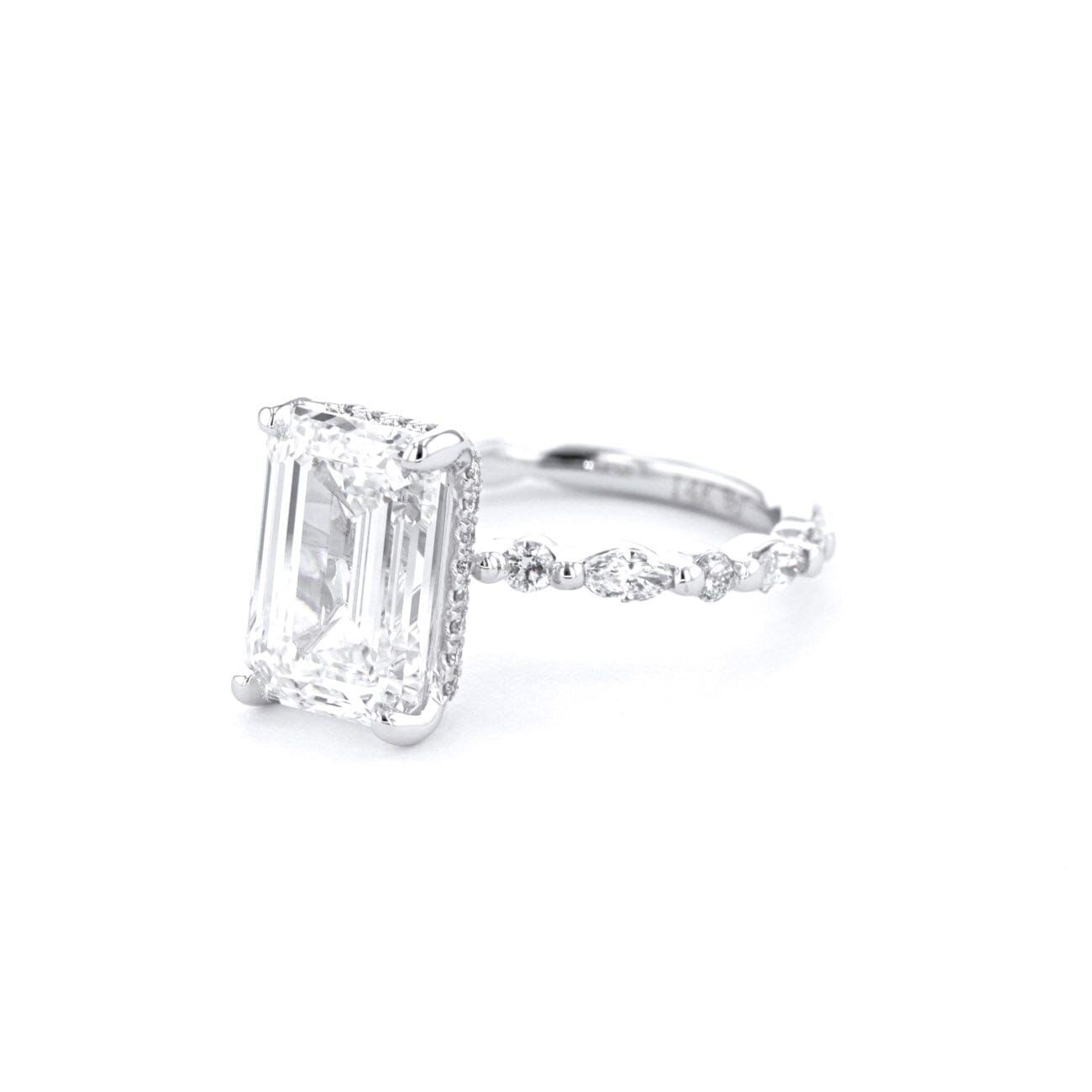 Kelsey Emerald Engagement Rings Princess Bride Diamonds