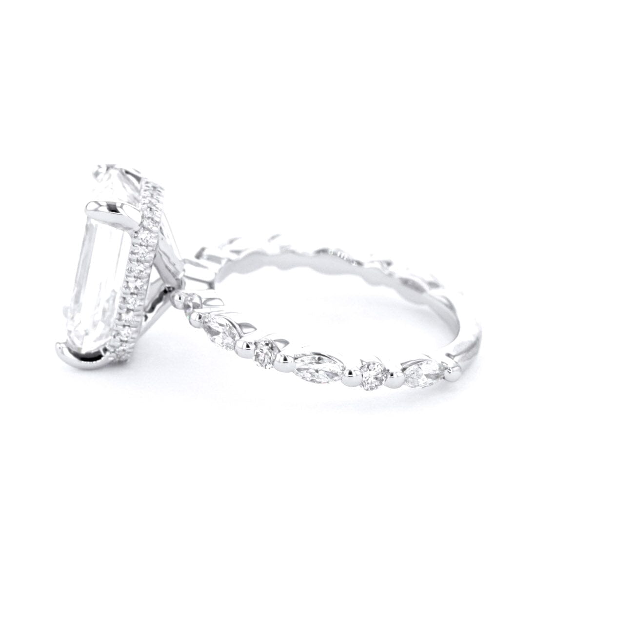 Kelsey Emerald Engagement Rings Princess Bride Diamonds