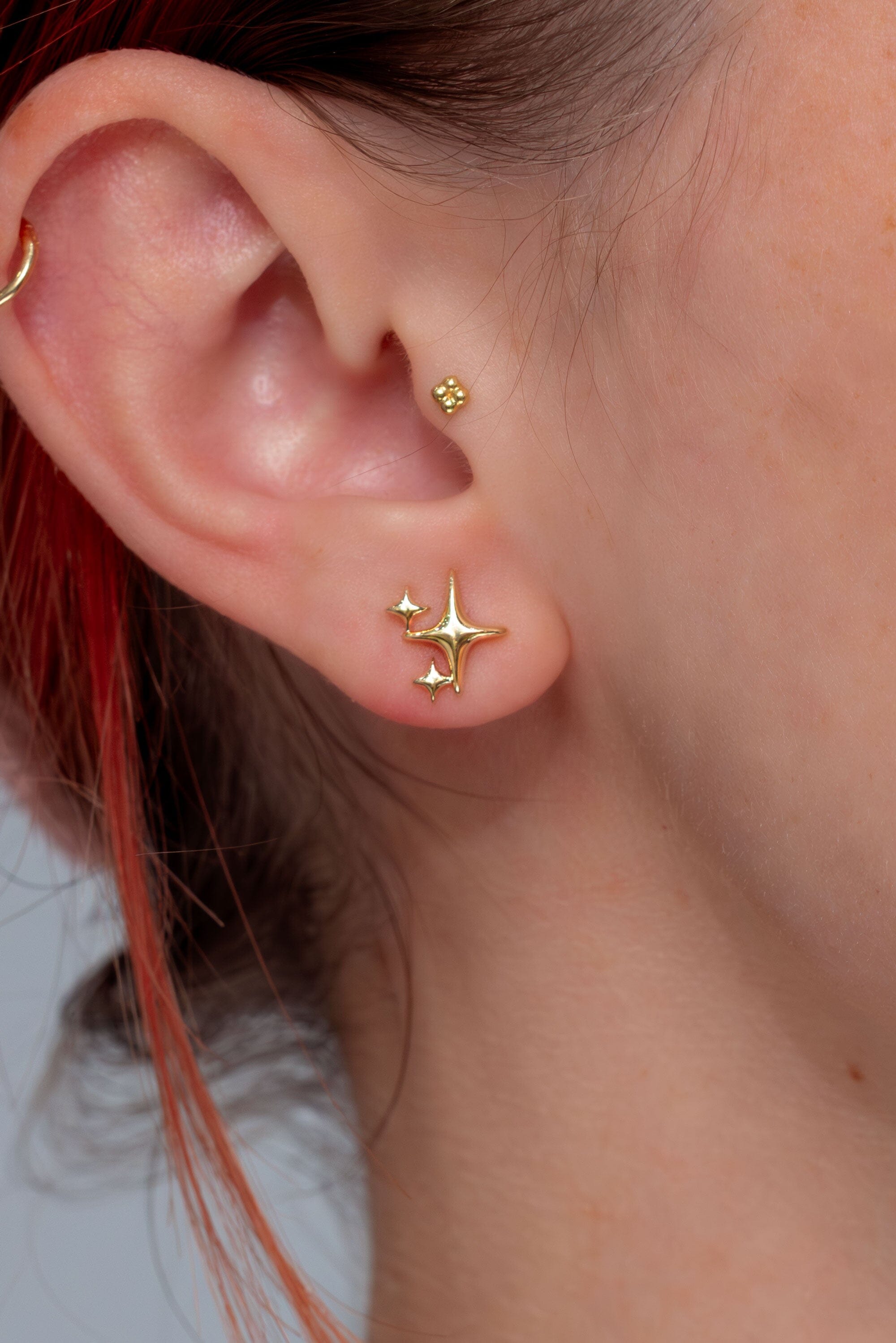 Kira Earrings in 14k Yellow Gold Earrings Princess Bride Diamonds