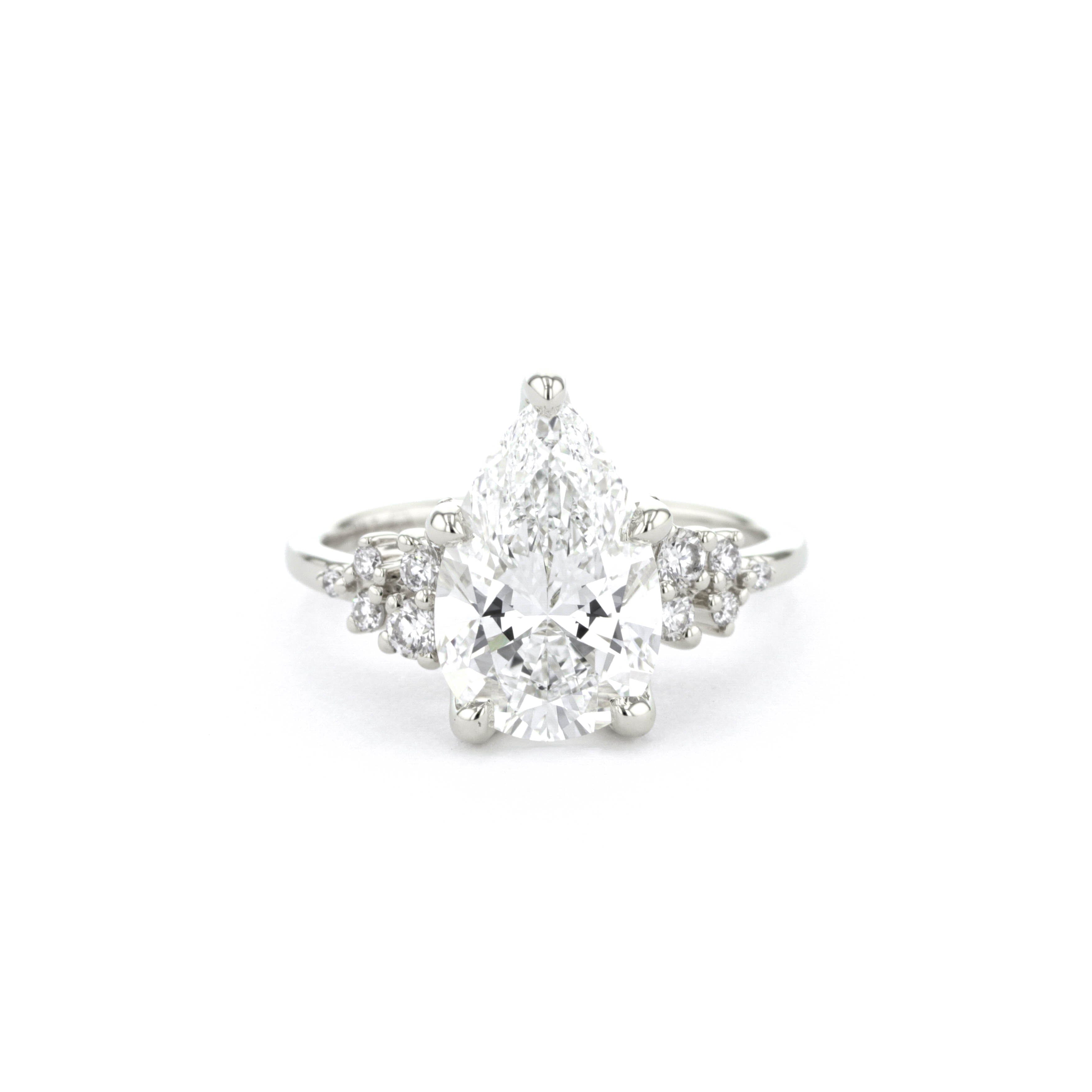 Luna Pear Engagement Rings Princess Bride Diamonds