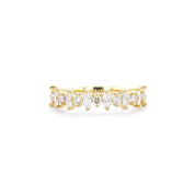 Marquise & Round Floating Lab Diamond Band Rings Princess Bride Diamonds