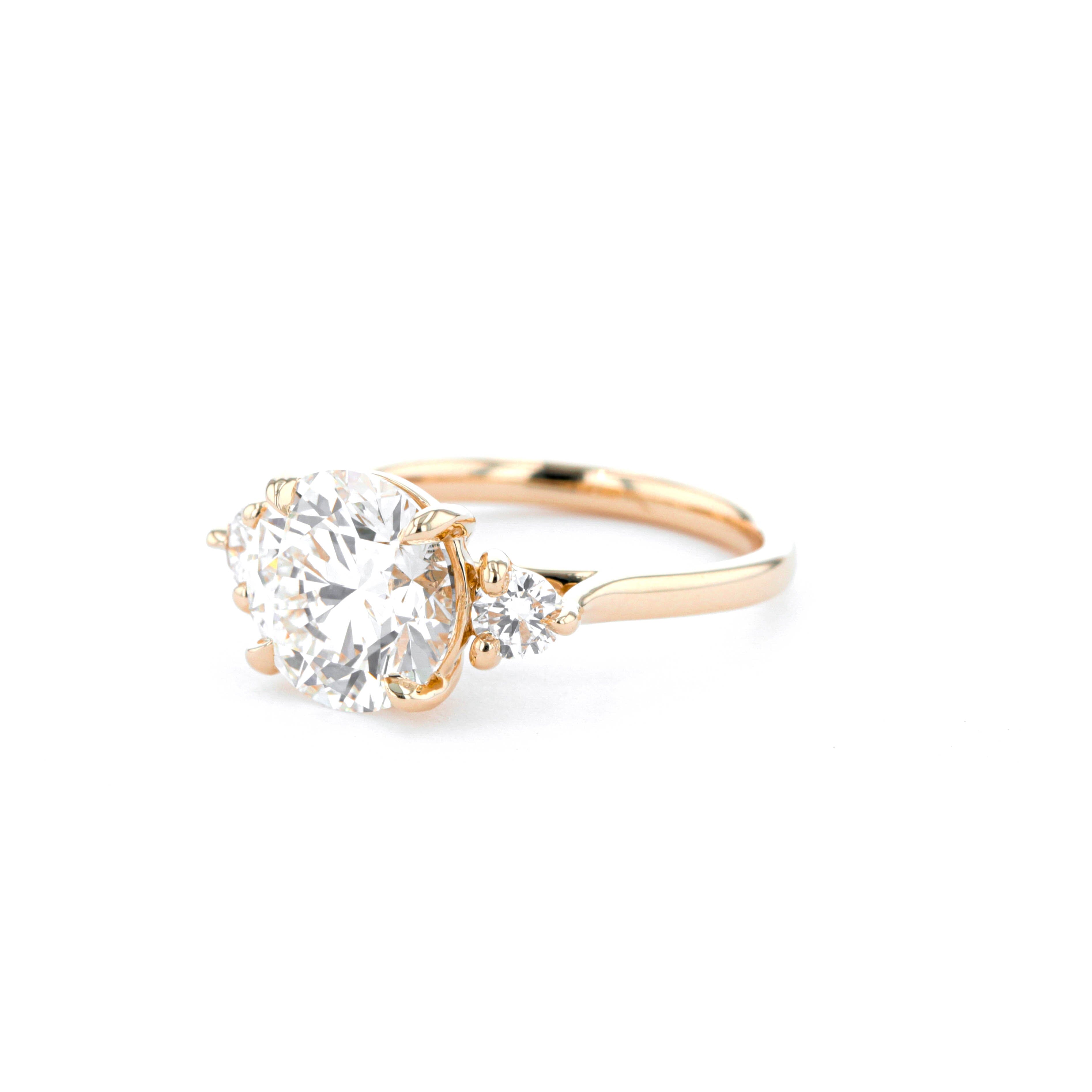 Meghan Round Engagement Rings Princess Bride Diamonds