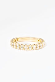 3.0mm Mini Oval Diamond Ring