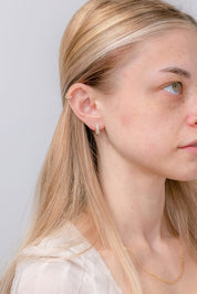 Mini Radiant Diamond Huggies Earrings Princess Bride Diamonds