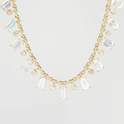Moonstone and Diamond Drip Necklace Necklaces Princess Bride Diamonds