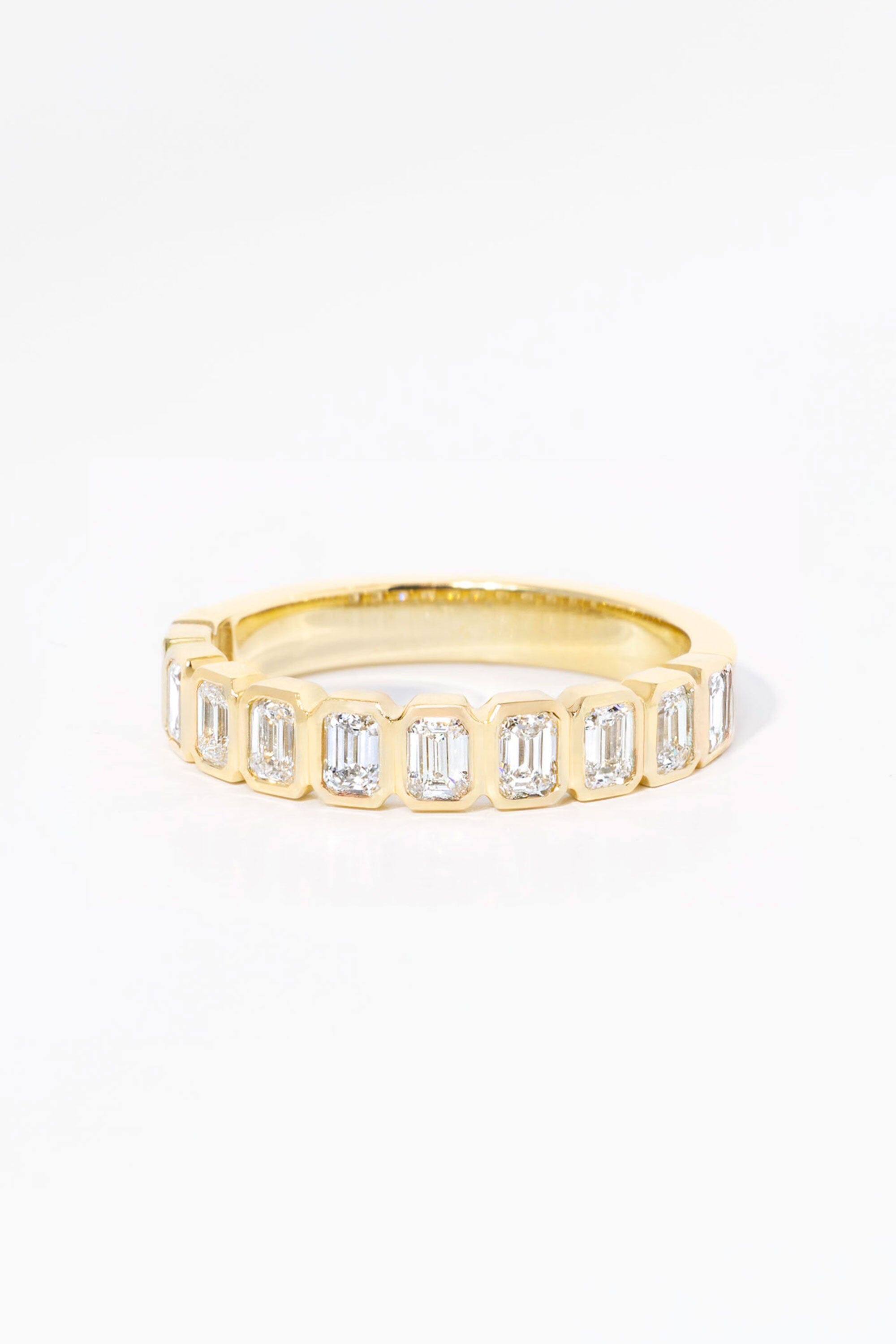 North South Emerald Bezel Ring Rings Princess Bride Diamonds