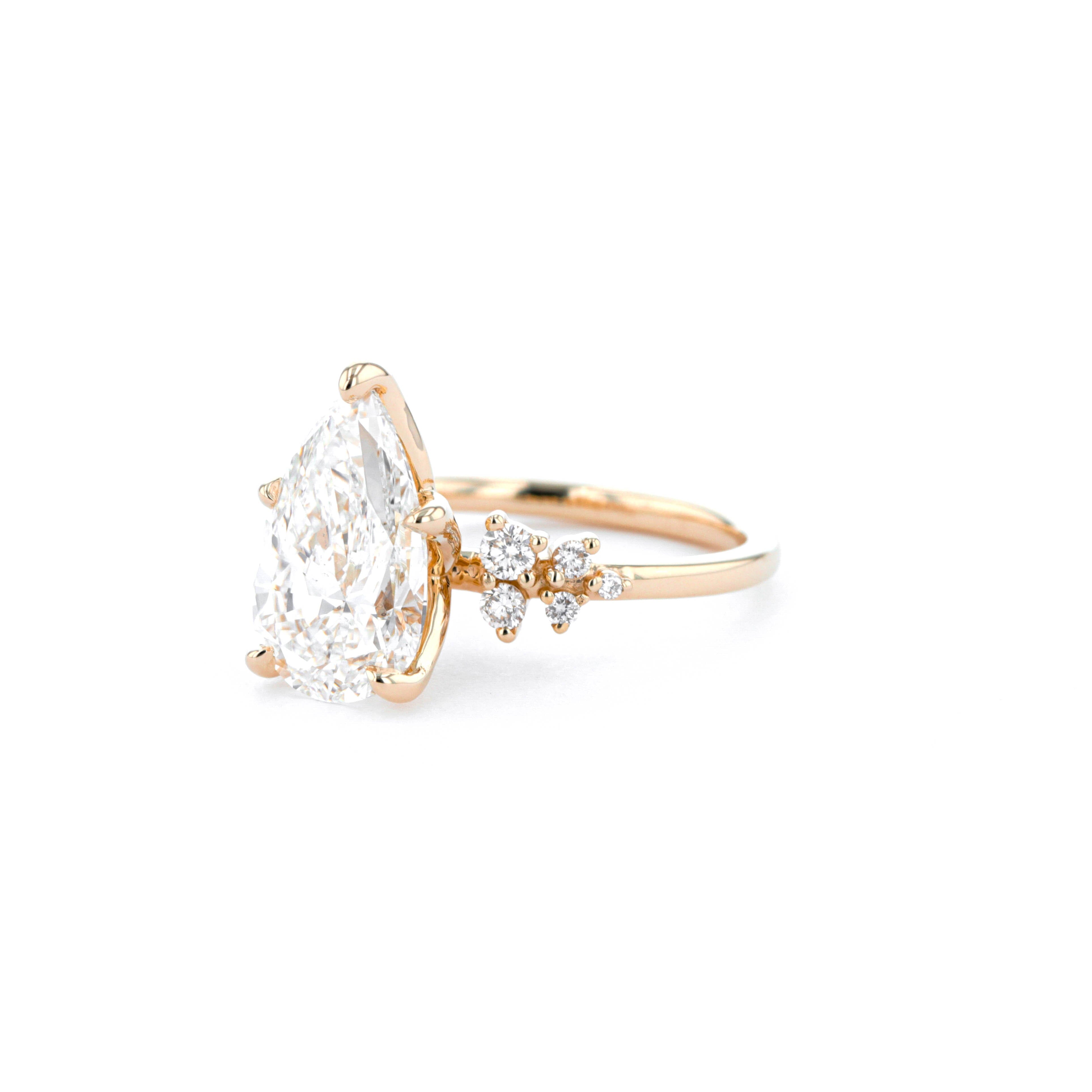 Nova Pear Engagement Rings Princess Bride Diamonds
