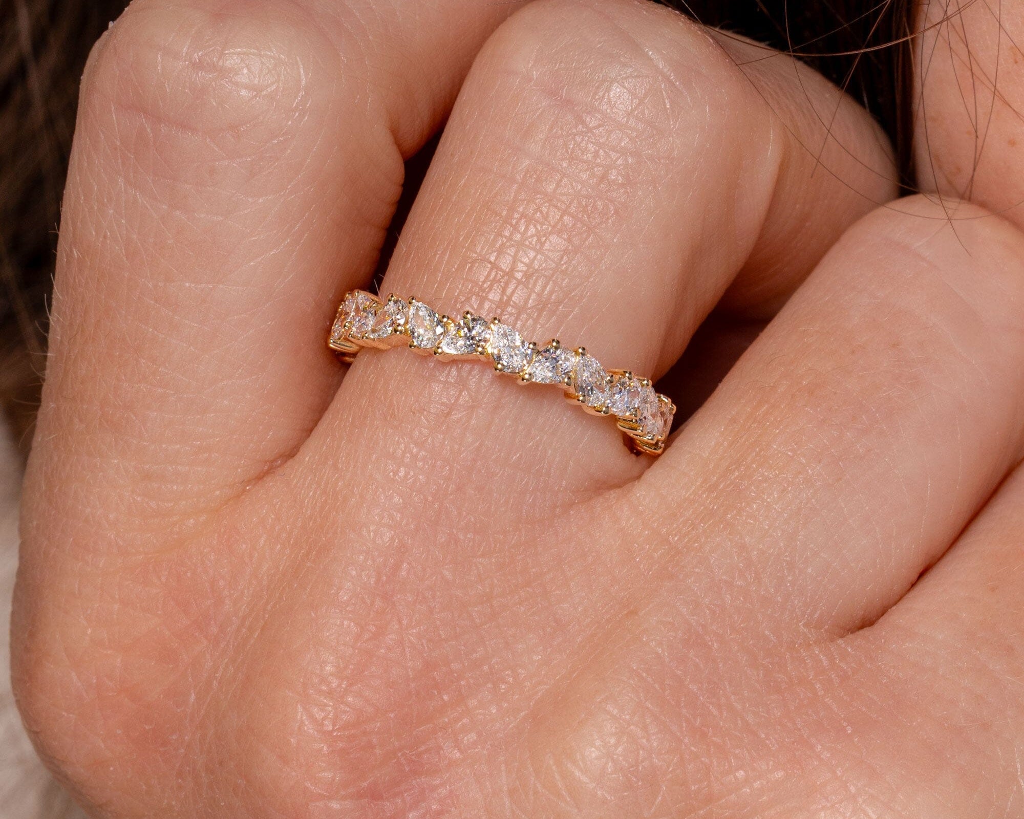 Offset Pear Lab Diamond Ring Rings Princess Bride Diamonds