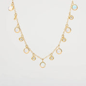 Opal & Diamond Drip Necklace Necklaces Princess Bride Diamonds