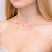 Opal & Diamond Drip Necklace Necklaces Princess Bride Diamonds