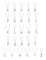 Pavé Diamond Initial Necklace Necklaces Princess Bride Diamonds
