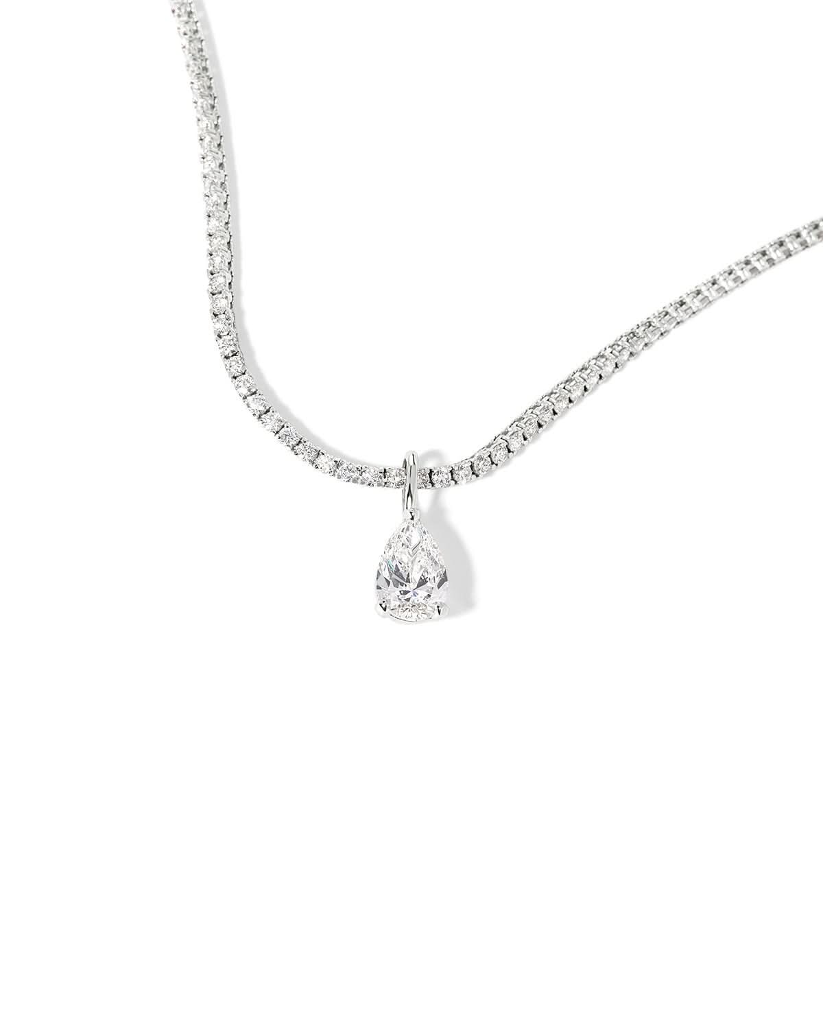 Pear Lab Diamond Tennis Necklace - PBD Necklaces