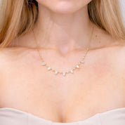 Pear Moonstone & Diamond Drip Necklace Necklaces Princess Bride Diamonds