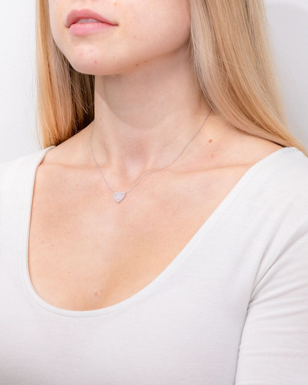 Pink Opal Heart Necklace White Gold Necklaces Princess Bride Diamonds