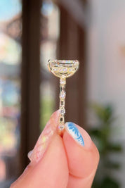 2.59ct D-VS1 Radiant Lab Diamond Daisy