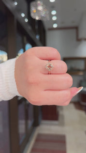 2.01ct Peach Oval Sapphire Duchess