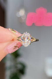 2.14ct E-VS1 Oval Lab Diamond Tanya