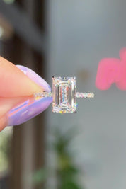 3.09ct D-VVS2 Emerald Lab Diamond Stephanie