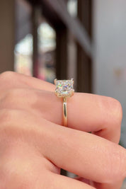 3.03ct D-VS1 Princess Lab Diamond Kayla