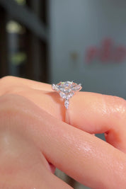 1.71ct E-VS1 Marquise Lab Diamond Amber