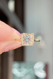 2.09ct F-VS1 Princess Lab Diamond Ava