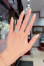 3.03ct E-VS1 Oval Lab Diamond Meghan