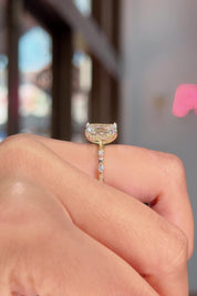 2.59ct D-VS1 Radiant Lab Diamond Daisy