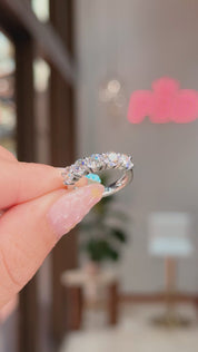 5 Stone Double Floating Diamond Ring