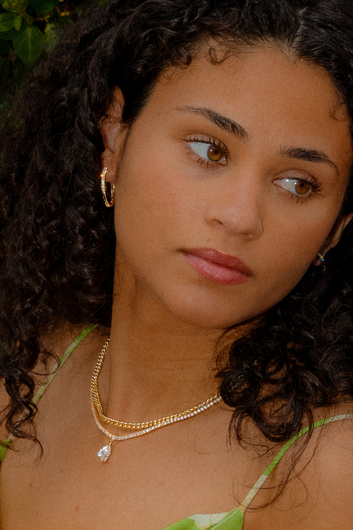 Pear Lab Diamond Tennis Necklace