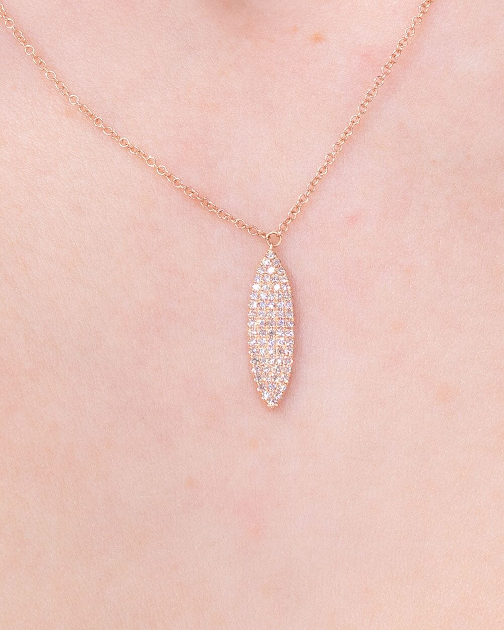 Rose Gold Marquise Pendant Necklaces Princess Bride Diamonds