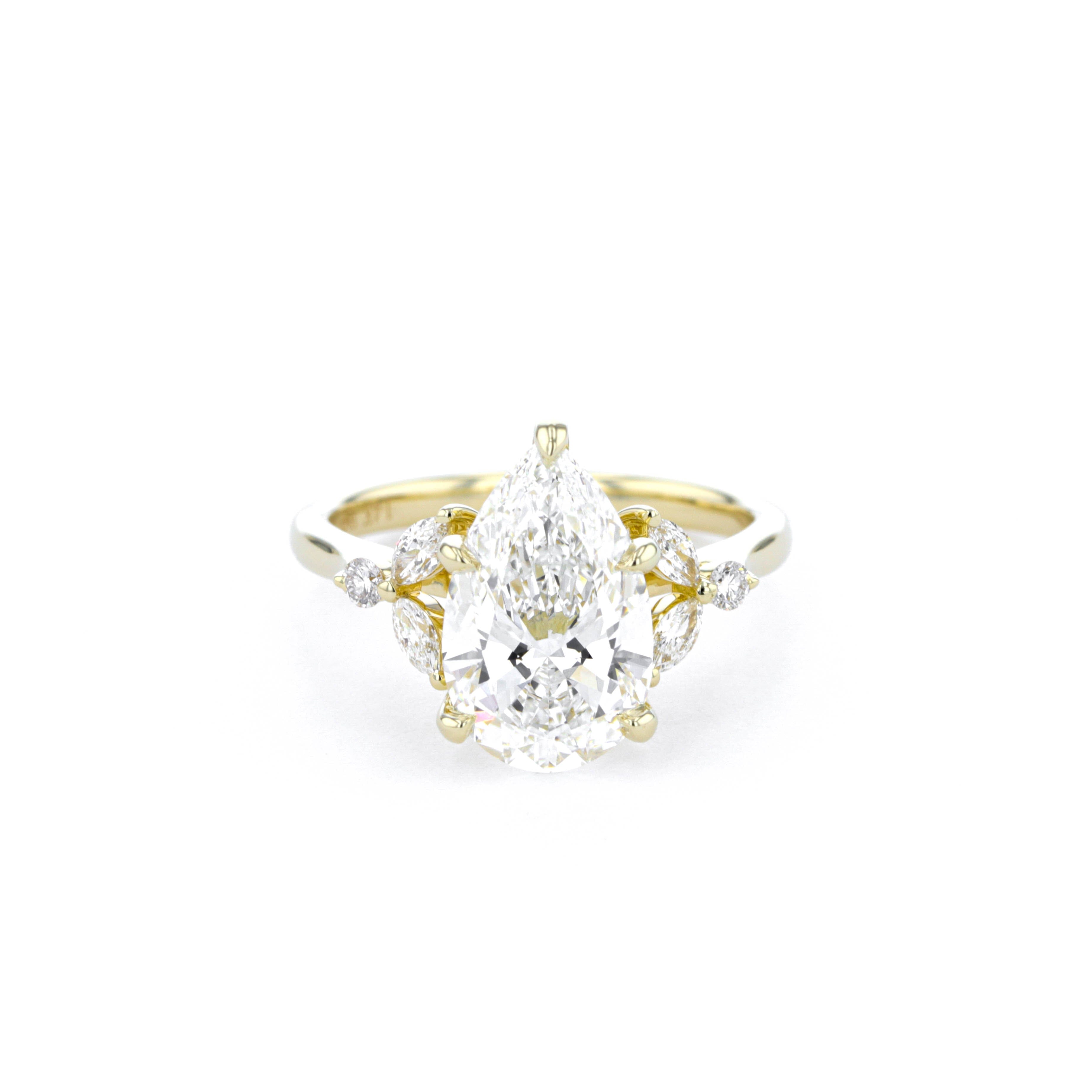 Sarah Pear Engagement Rings Princess Bride Diamonds