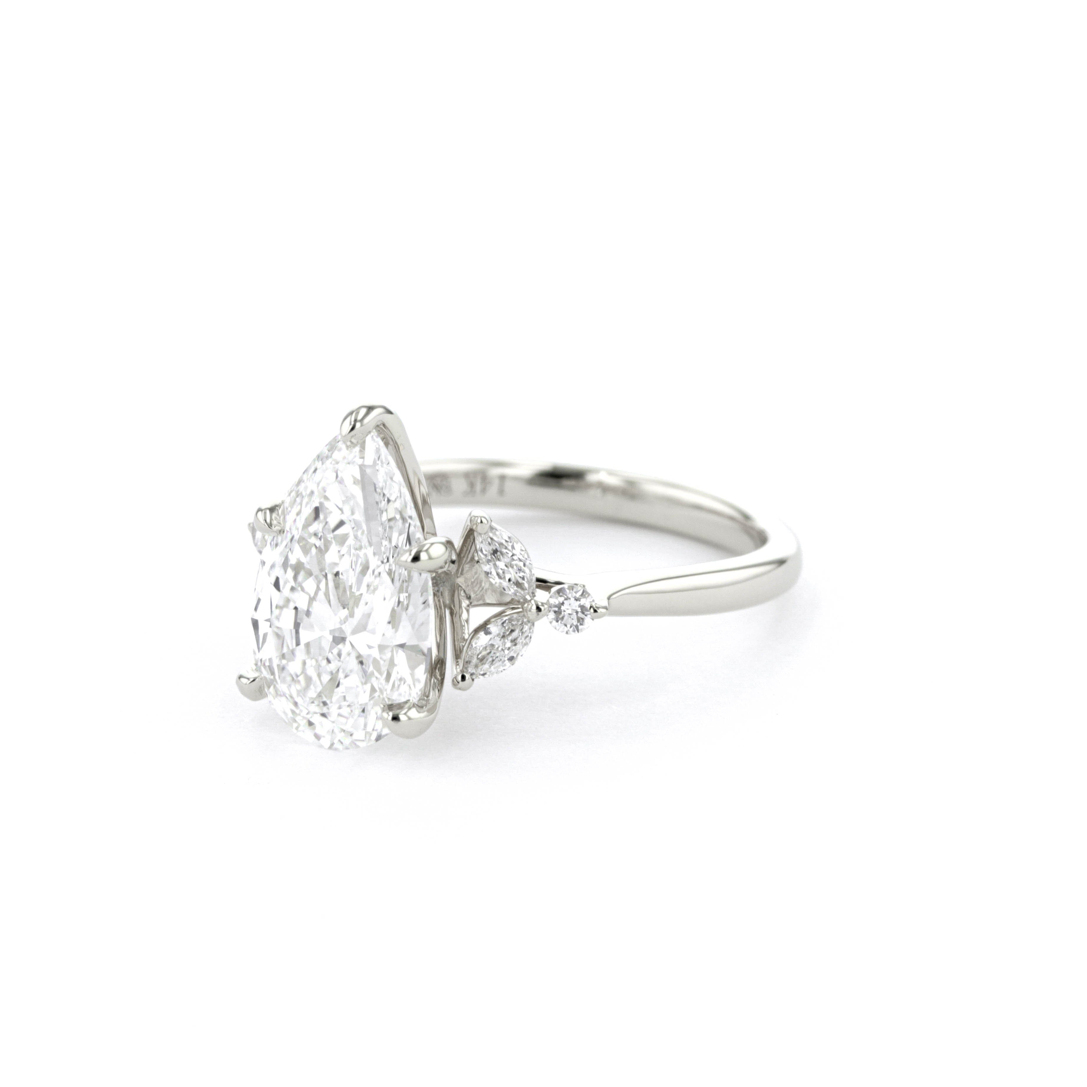 Sarah Pear Engagement Rings Princess Bride Diamonds