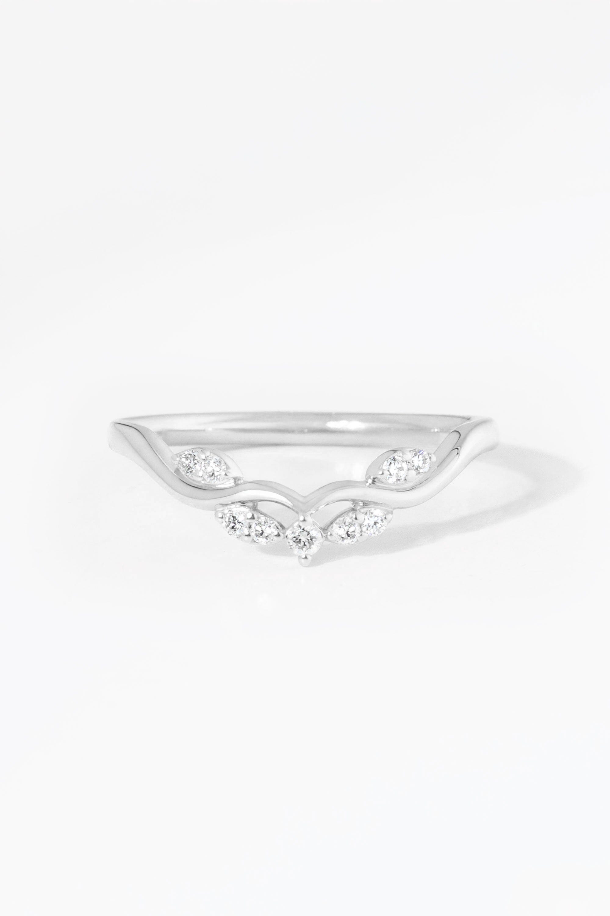 Sereia Wedding Band Rings Princess Bride Diamonds