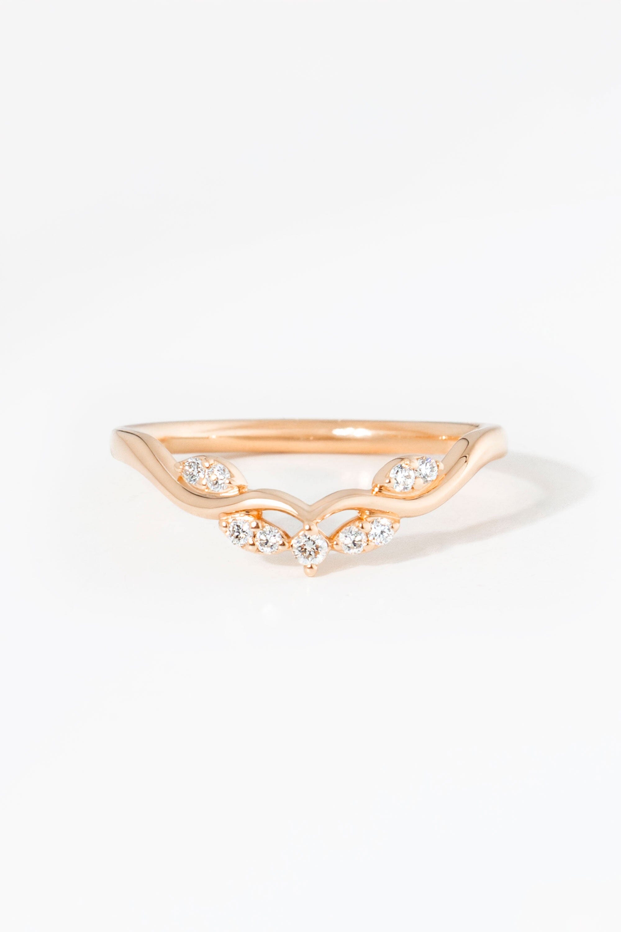Sereia Wedding Band Rings Princess Bride Diamonds