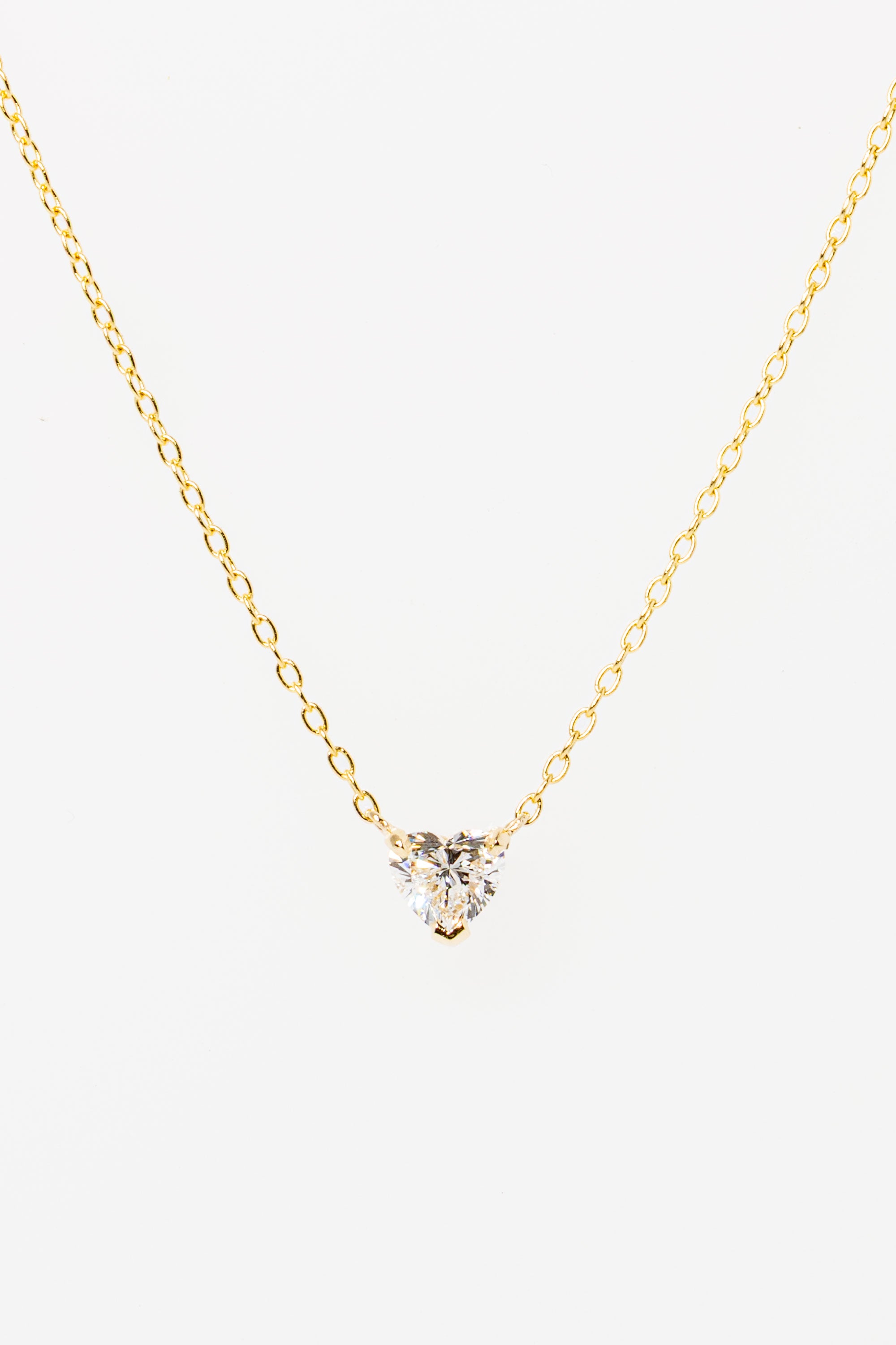 Core Heart Solitaire Diamond Necklace - Main Image