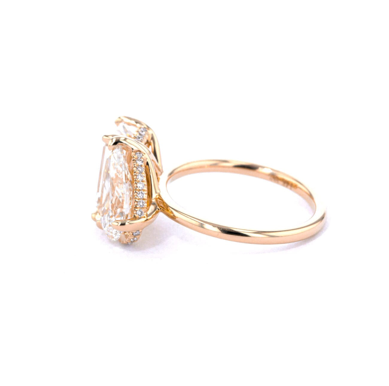Toi et Moi Kayla High Polish Engagement Rings Princess Bride Diamonds