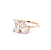 Toi et Moi Kayla High Polish Engagement Rings Princess Bride Diamonds