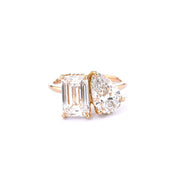 Toi et Moi Kayla High Polish Engagement Rings Princess Bride Diamonds