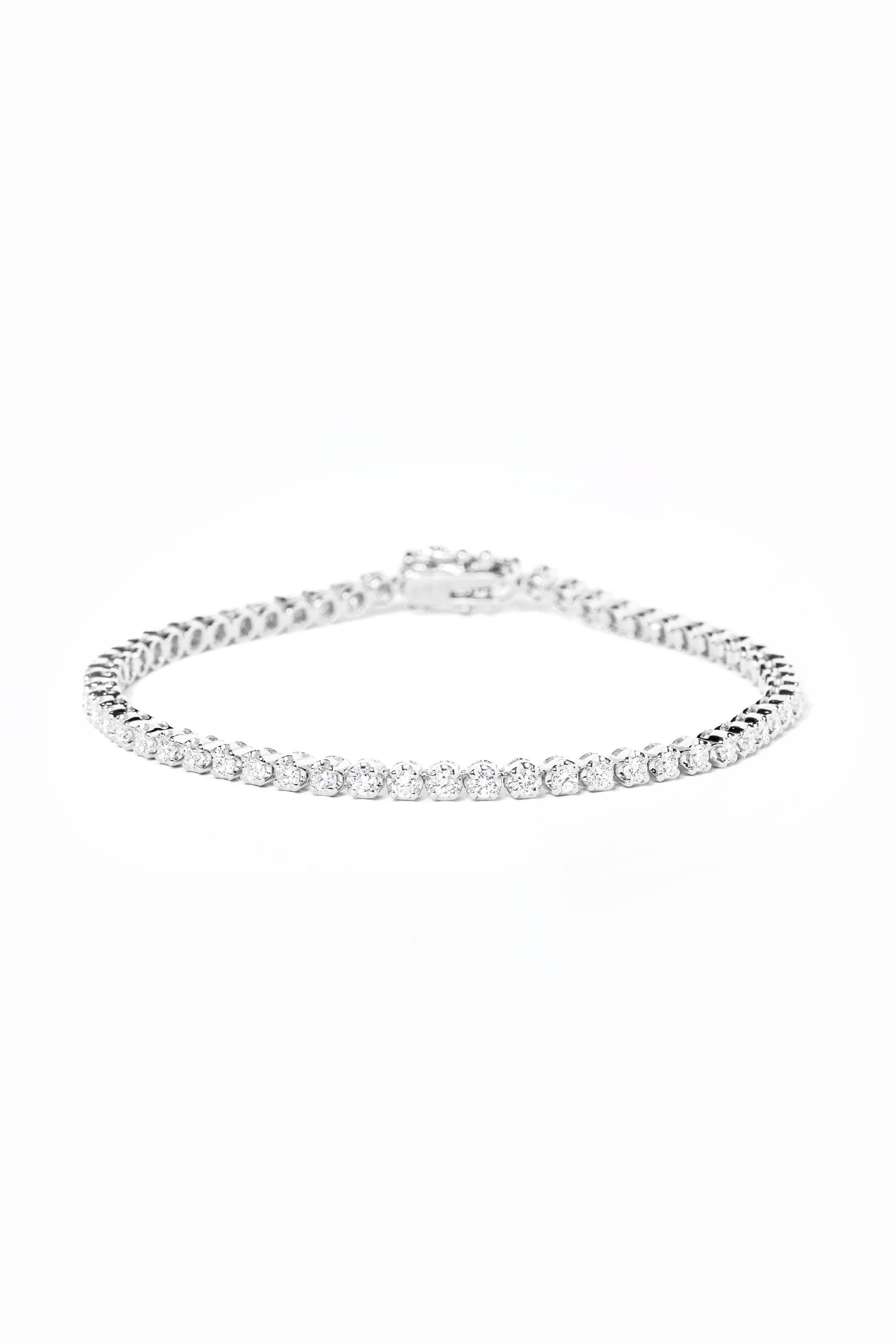 2ct Buttercup Lab Diamond Tennis Bracelet