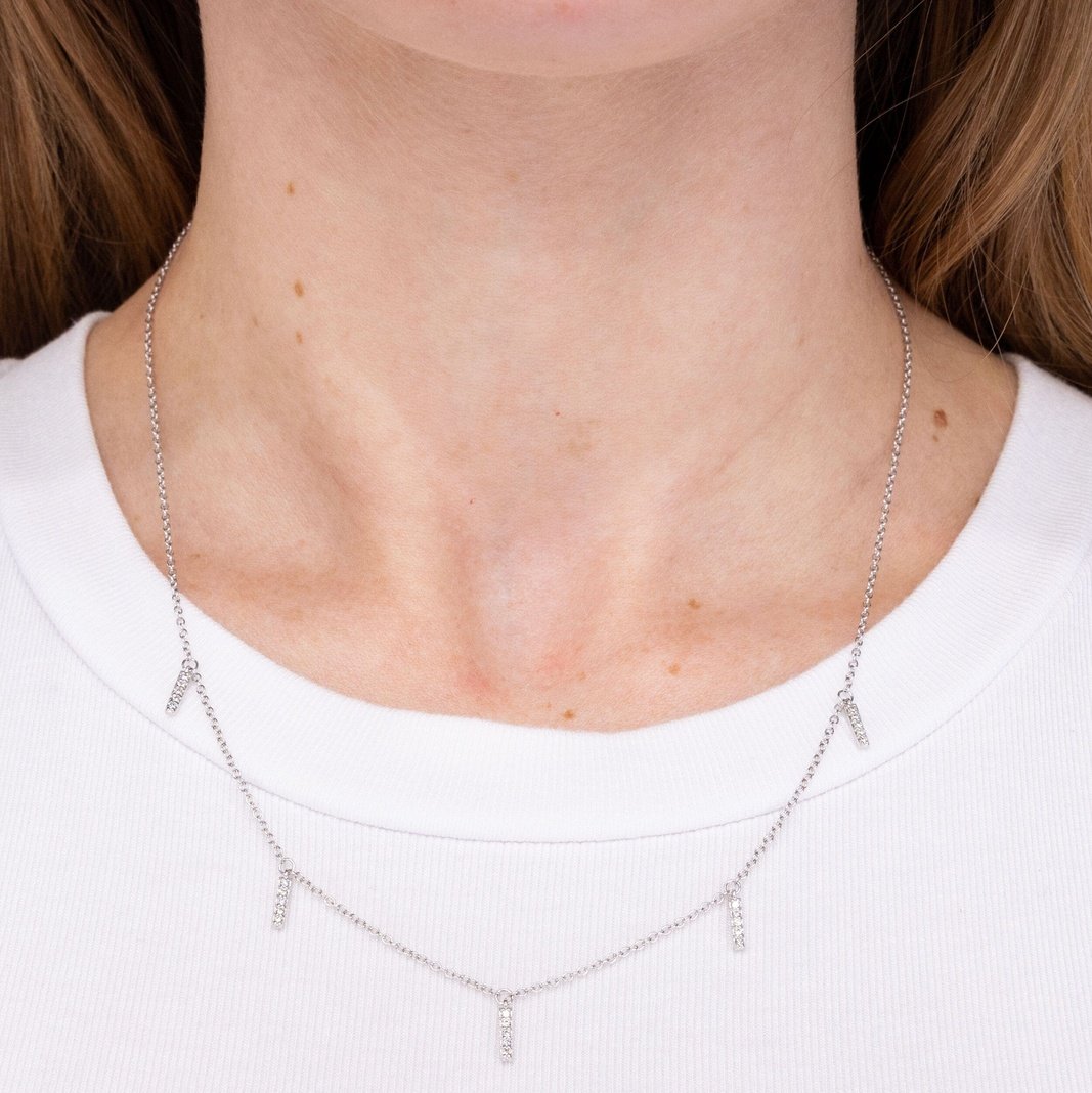 0.12ct Diamond Drop Necklace Necklaces Princess Bride Diamonds