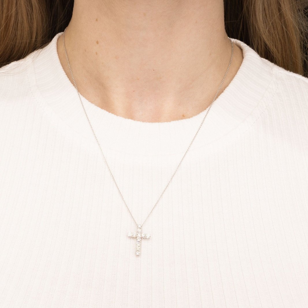 0.67ct Diamond Cross Necklace Necklaces Princess Bride Diamonds