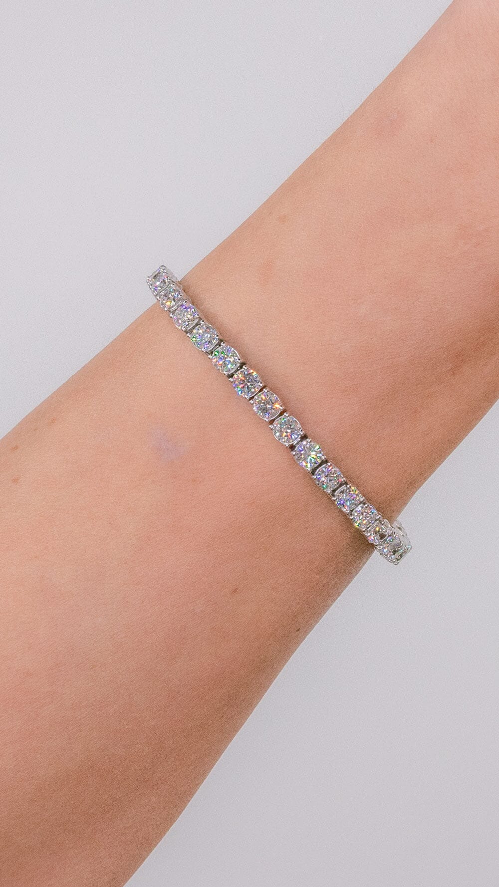 10.03ct F+ VS+ Lab Diamond Tennis Bracelet Bracelets Princess Bride Diamonds