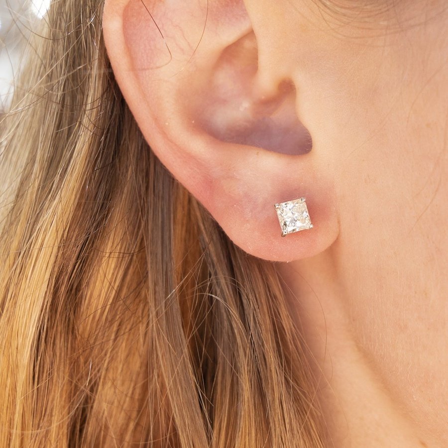 Martini diamond stud deals earrings