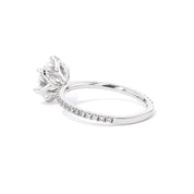 1.4mm Caraline Round Engagement Rings Princess Bride Diamonds